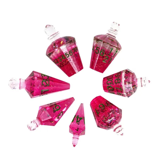 Pink Potion Bottle Dice