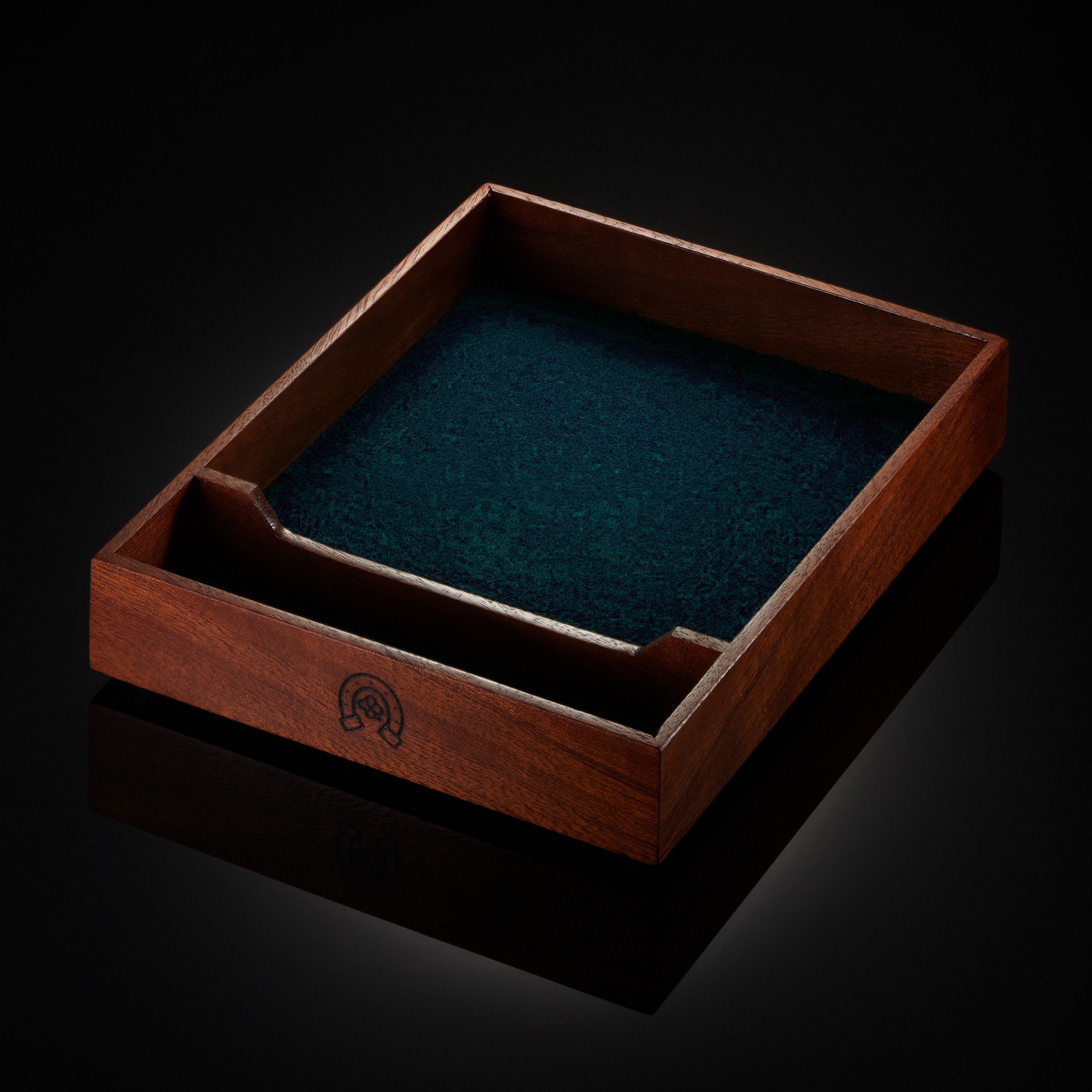 Mahogany dice tray (old design)