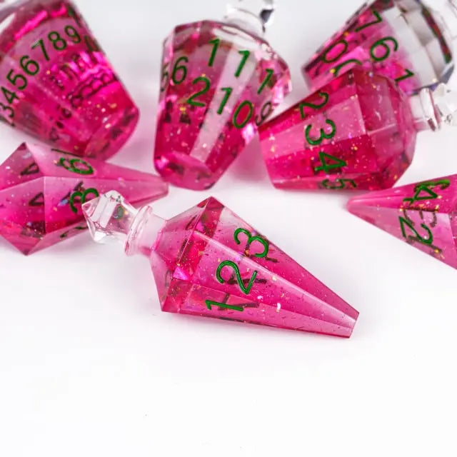 Pink Potion Bottle Dice