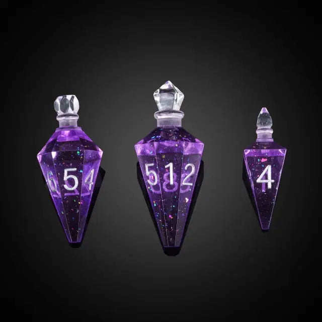 Purple Potion Bottle Dice