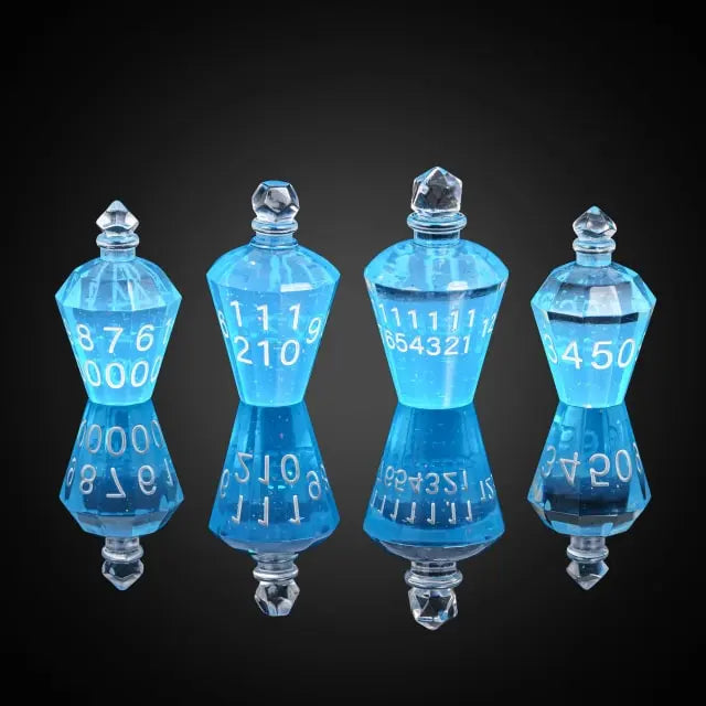 Blue Potion Bottle Dice